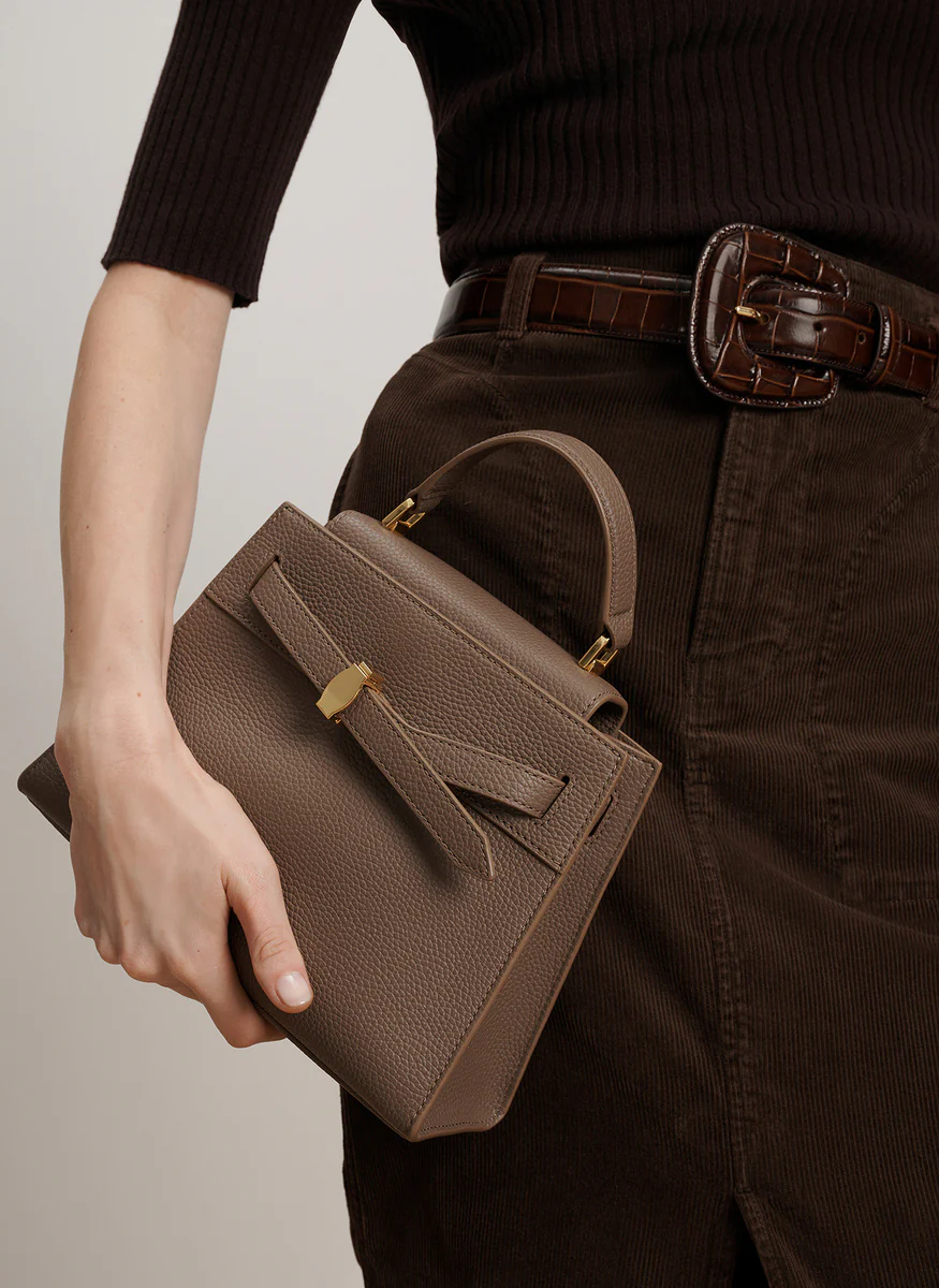 Dash Top Handle Bag in Bark