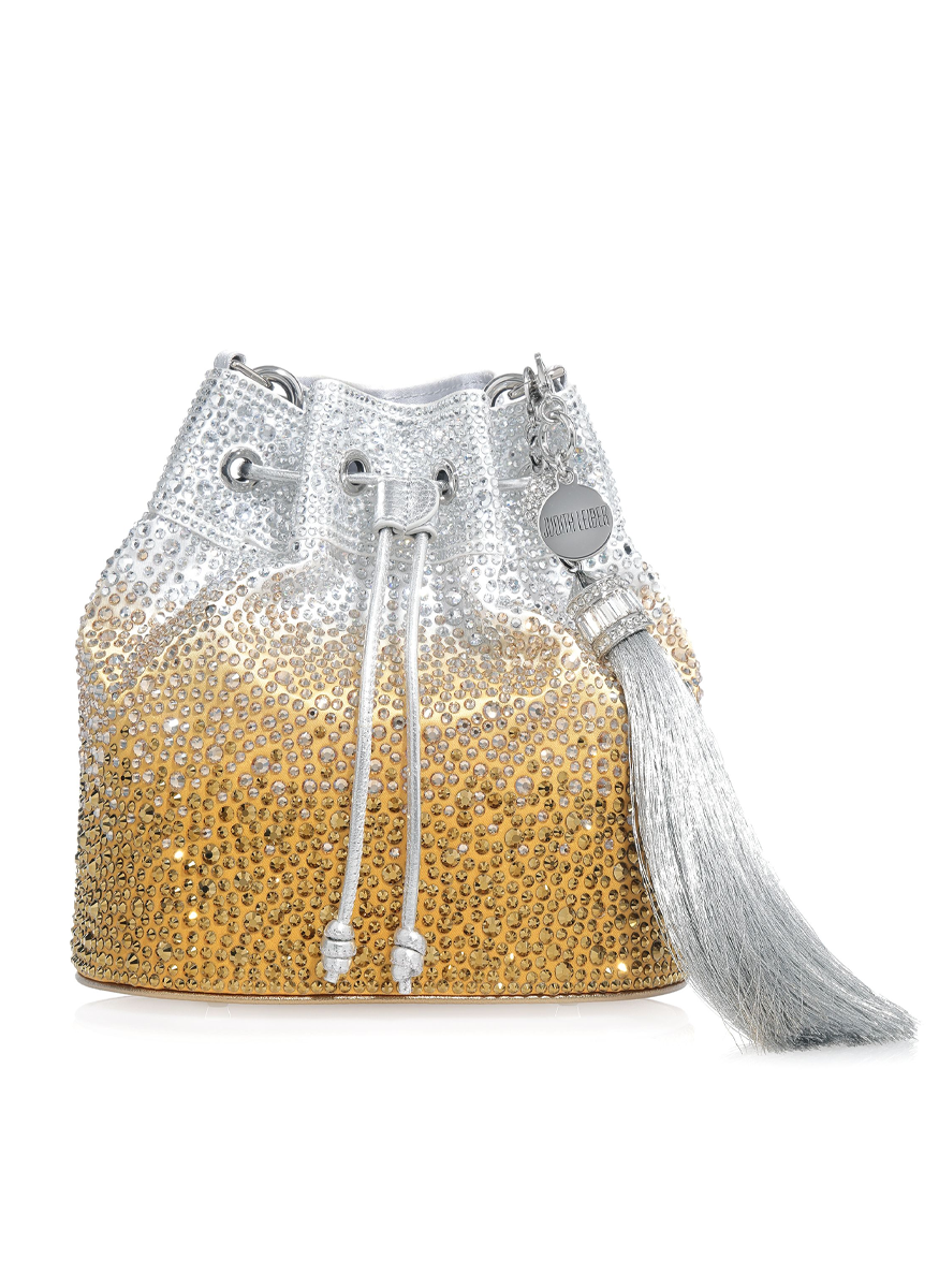 Piper Bucket Caviar Gradient Golden Top-Handle Bag