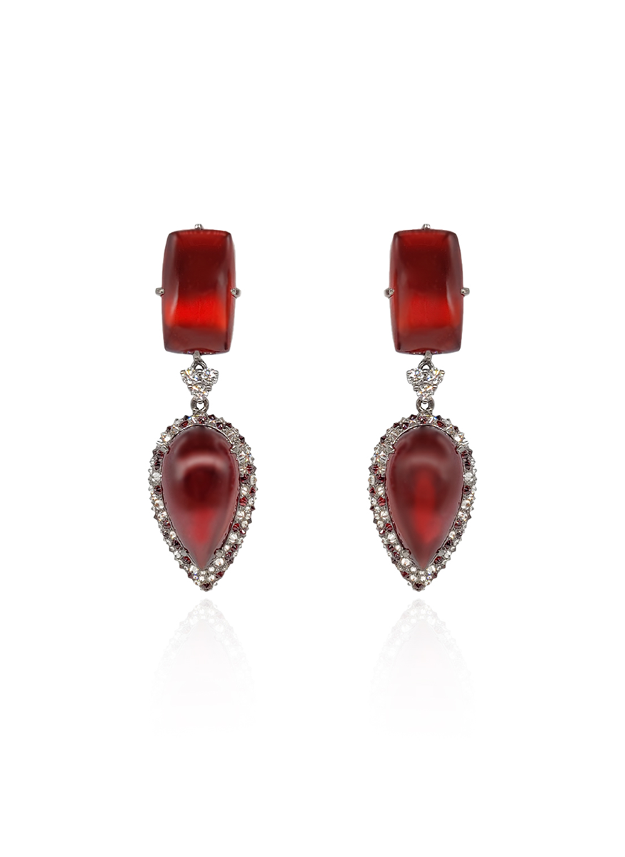 Hessonite Garnet Earrings