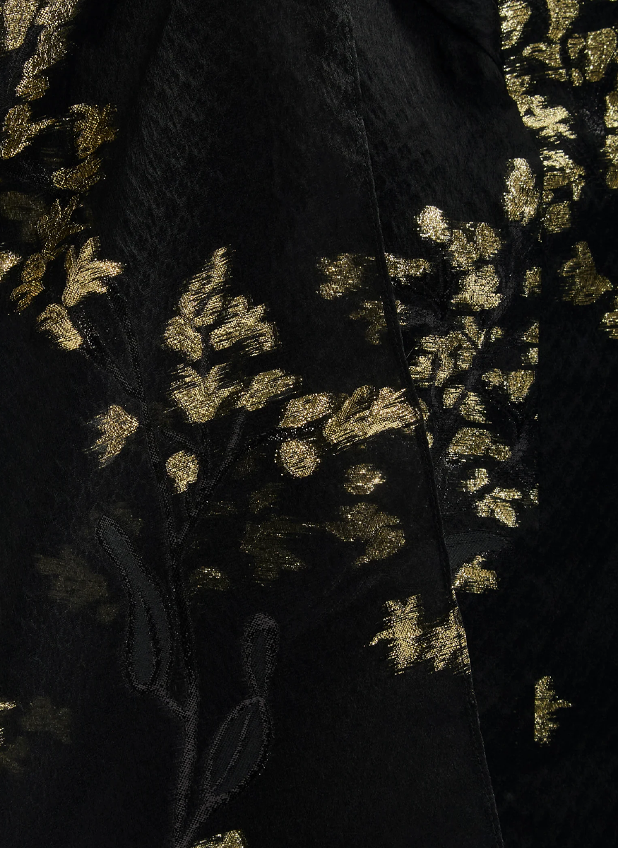 Organza Fil Coupé Draped Midi Dress - Erdem