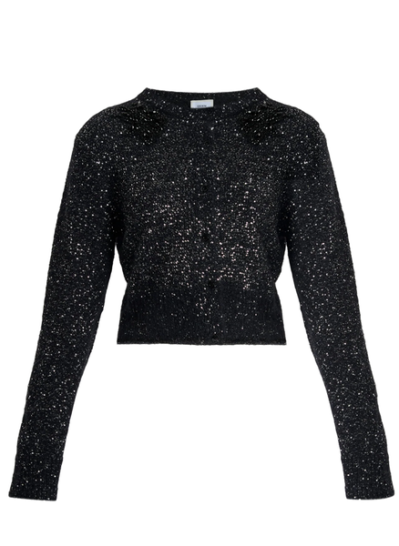 Embellished Sequin Cropped Cardigan – Elizabeth Anthony