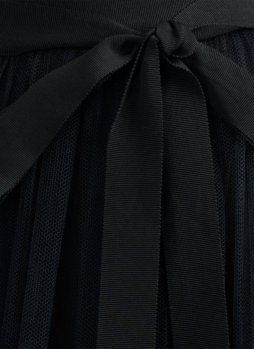 Tulle Midi Skirt with Bow - Erdem