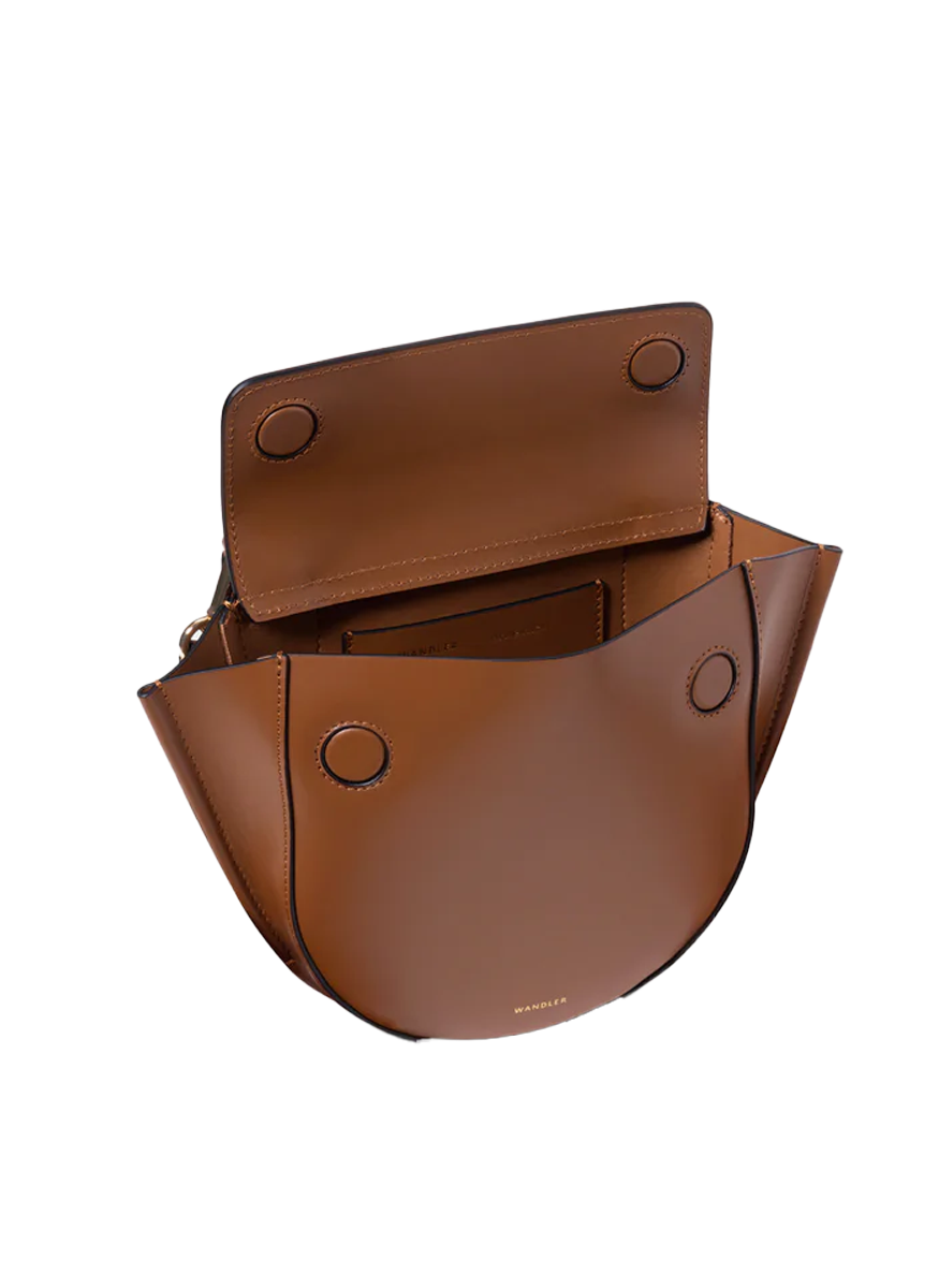 Hortensia Mini Top Handle Bag in Saddle Leather - Wandler