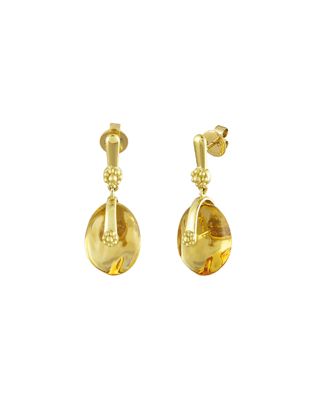 Colors Earrings, Citrine