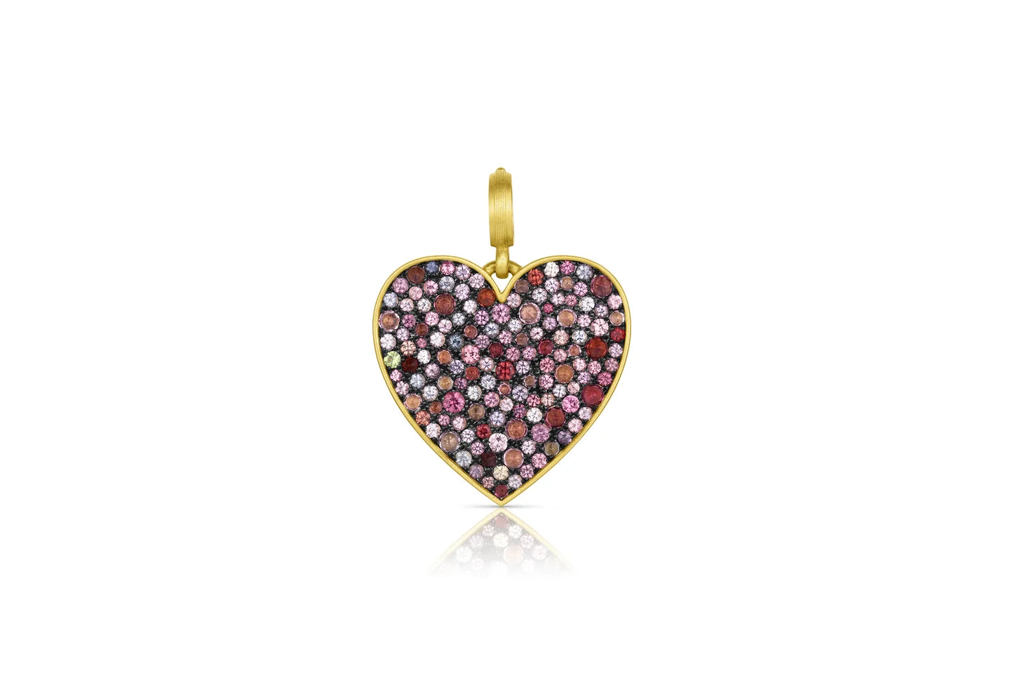 Aubergine Spinel Heart, Medium - Leigh Maxwell