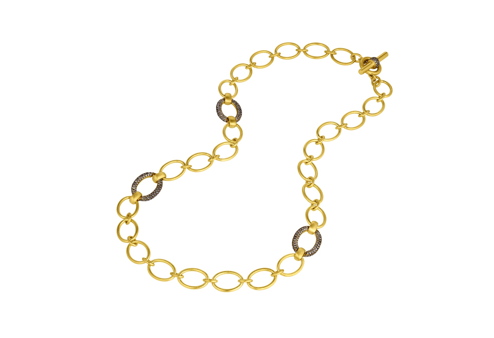 Large Handmade Diamond Chain Necklace