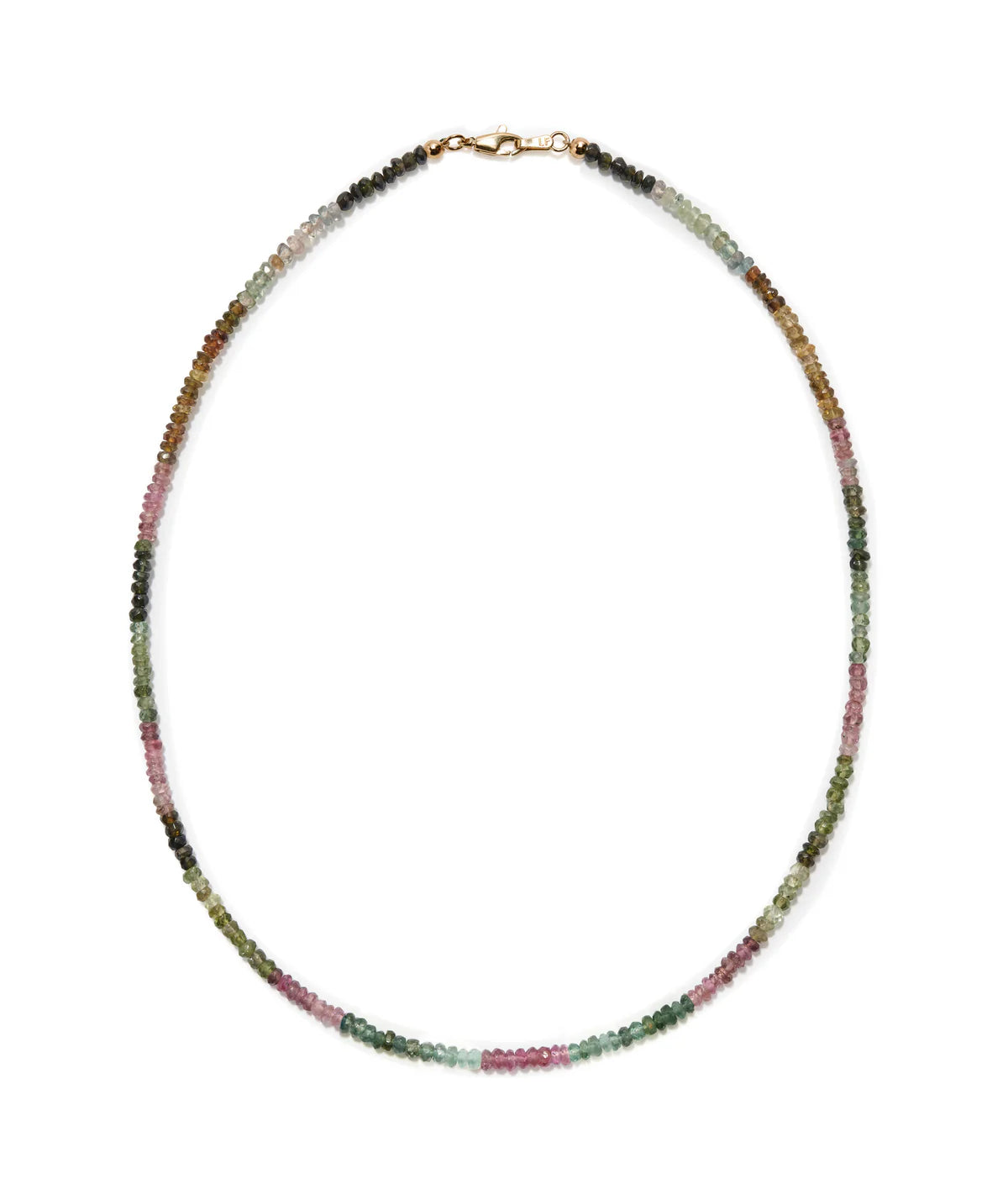 Rainbow Tourmaline Necklace, 16