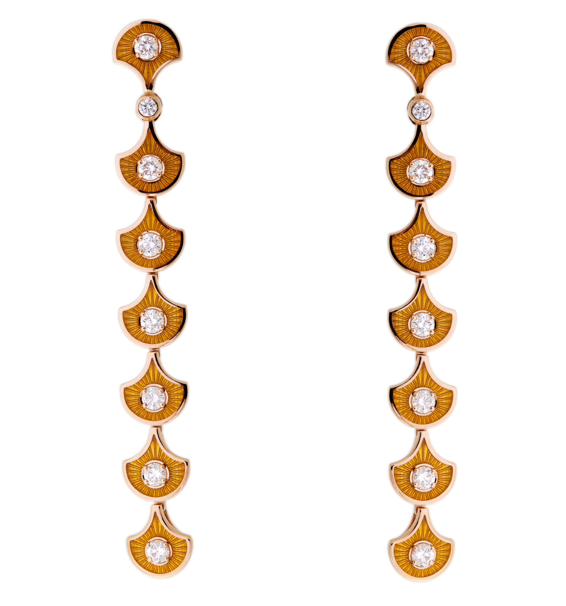 Fish For Love Earrings, Yellow