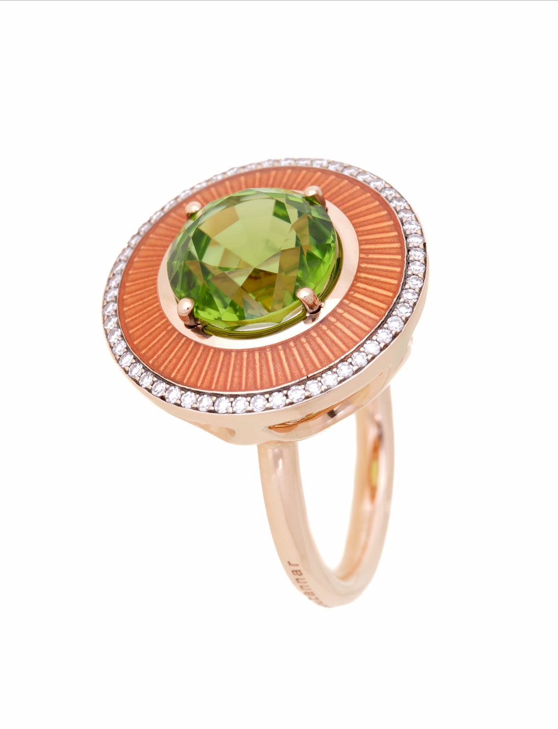 Mina Peridot Ring, Orange