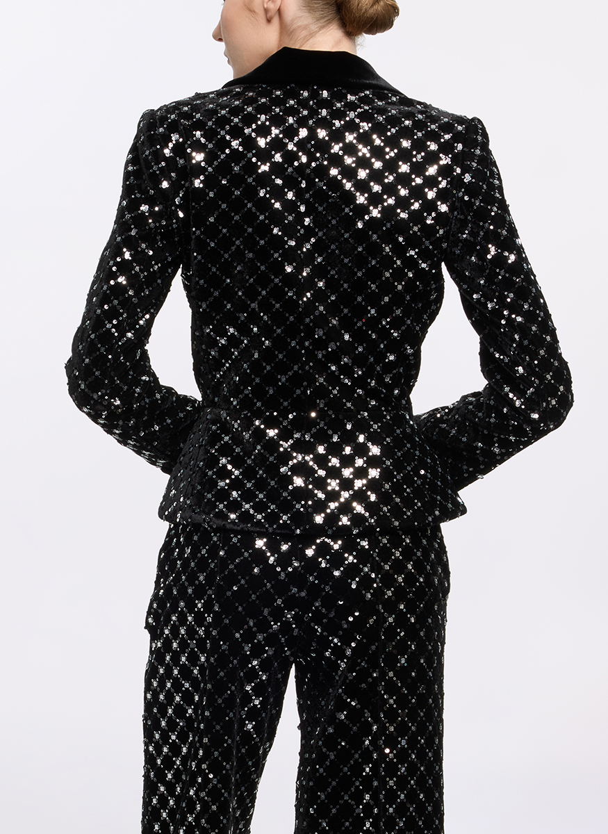 Embroidered Velvet Suit - Elie Saab