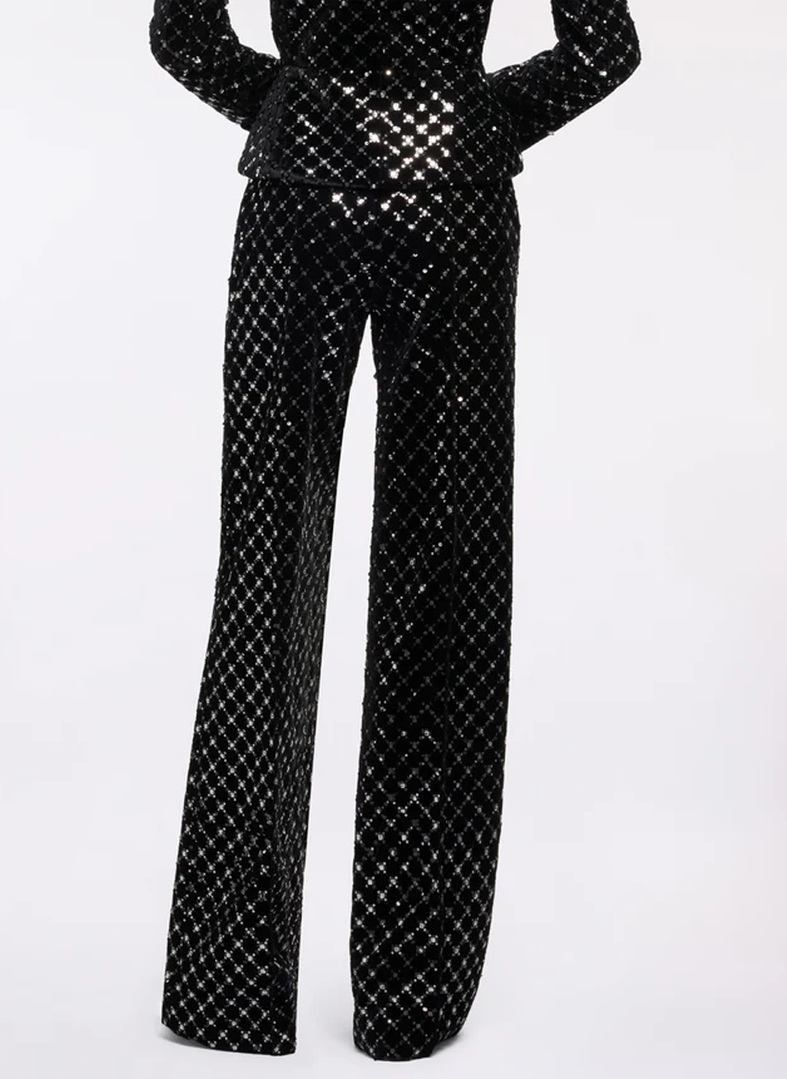 Embroidered Velvet Suit - Elie Saab