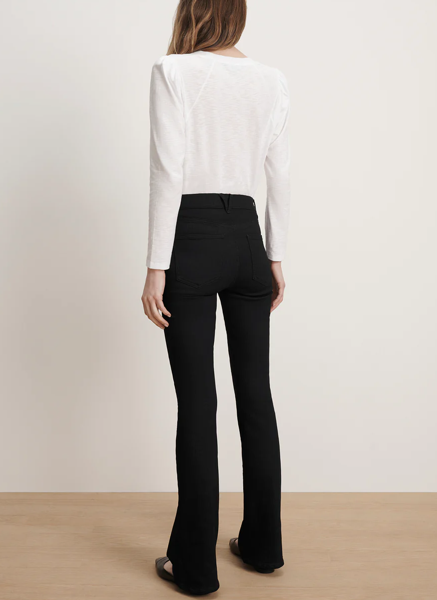Beverly High Rise Skinny Flare in Onyx - Veronica Beard