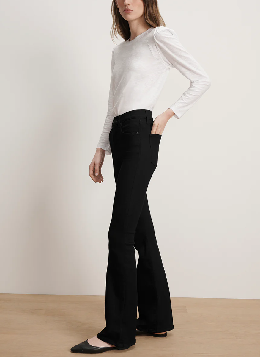 Beverly High Rise Skinny Flare in Onyx - Veronica Beard
