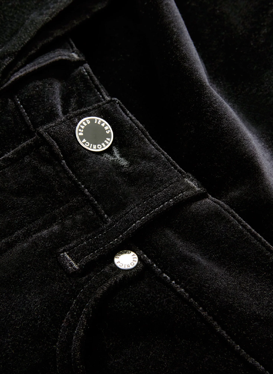 Beverley Skinny Flare in Velvet - Veronica Beard