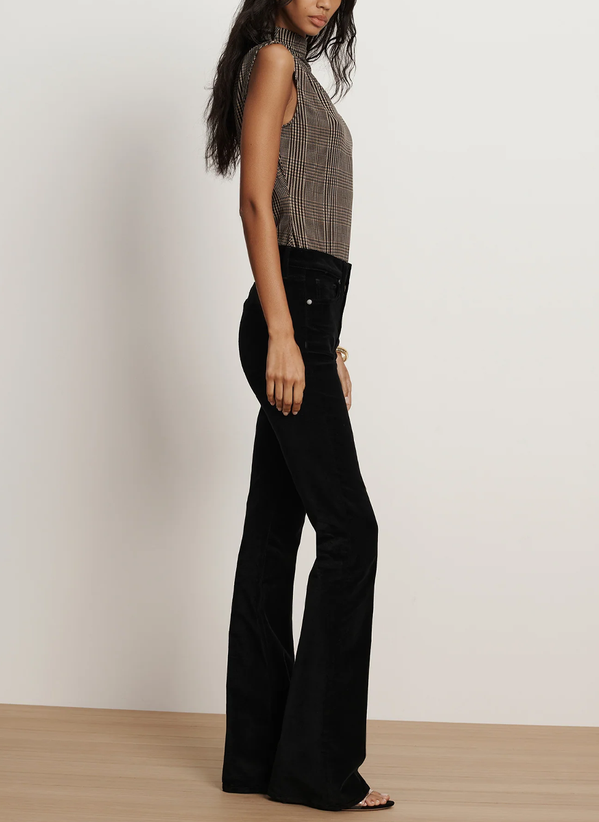 Beverley Skinny Flare in Velvet - Veronica Beard