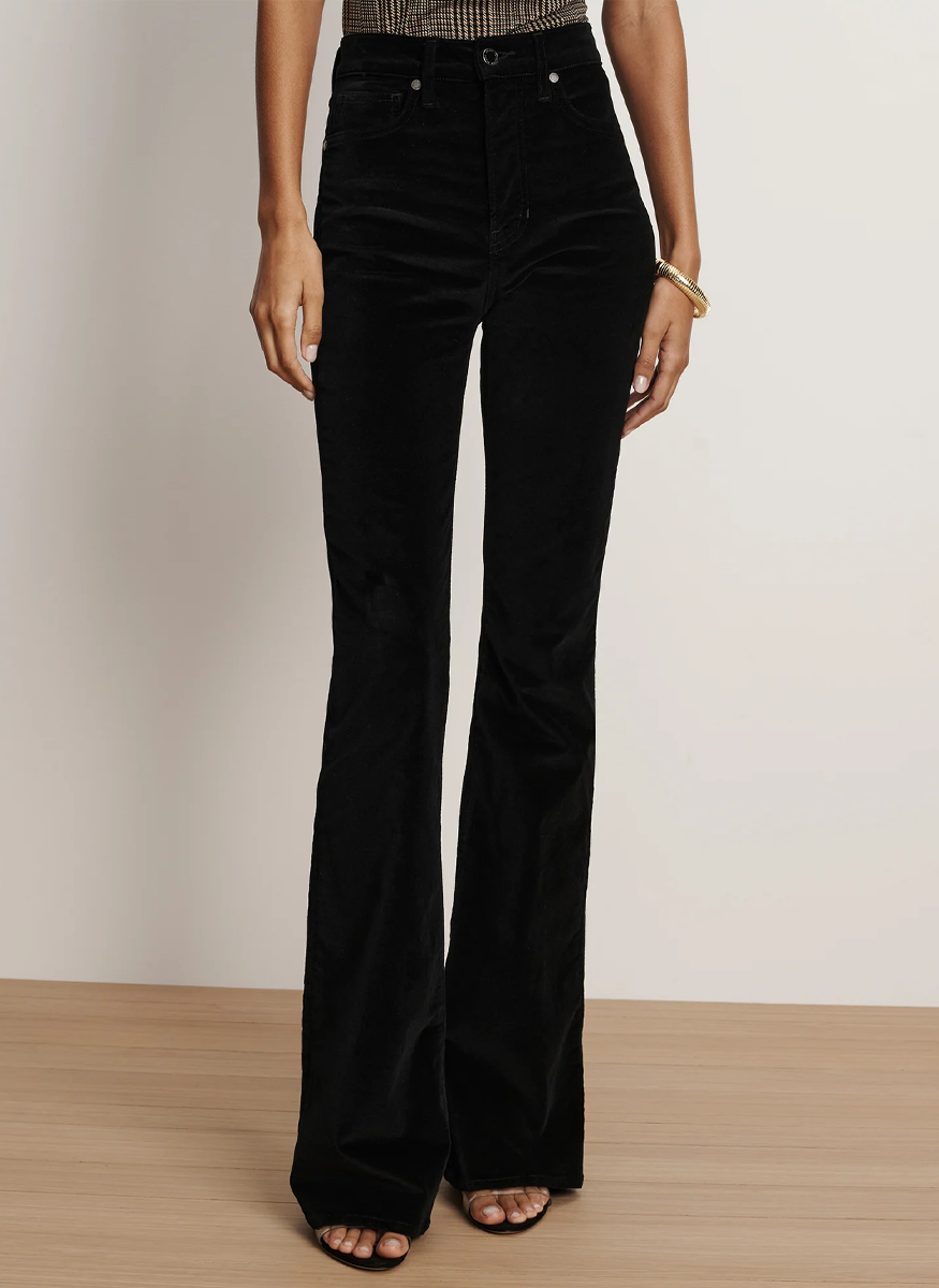 Beverley Skinny Flare in Velvet - Veronica Beard