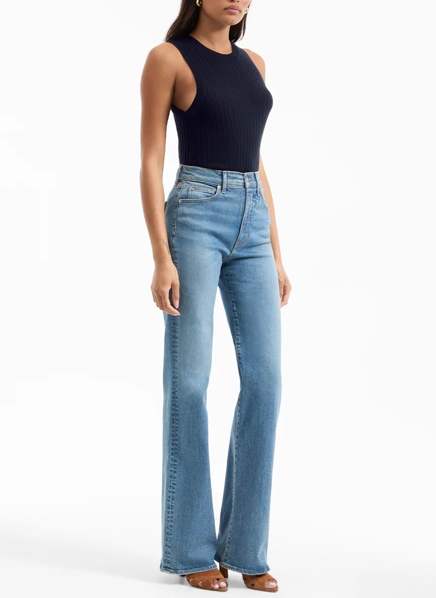 Crosbie Slim Wide-Leg Jean - Veronica Beard