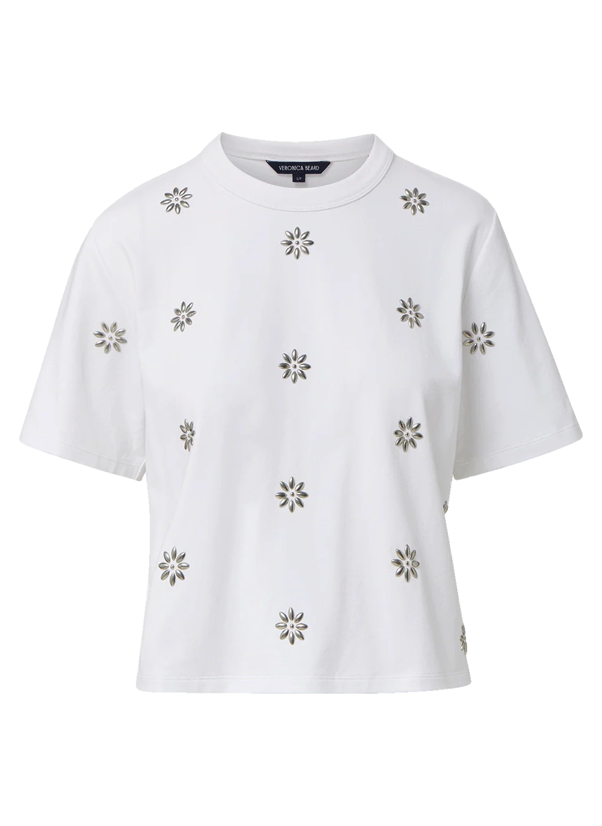 Sebastian Embellished T-Shirt - Veronica Beard