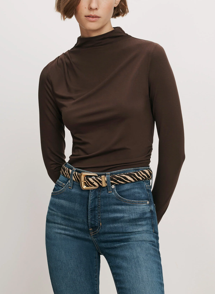 Mylie Mock-Neck Top - Veronica Beard