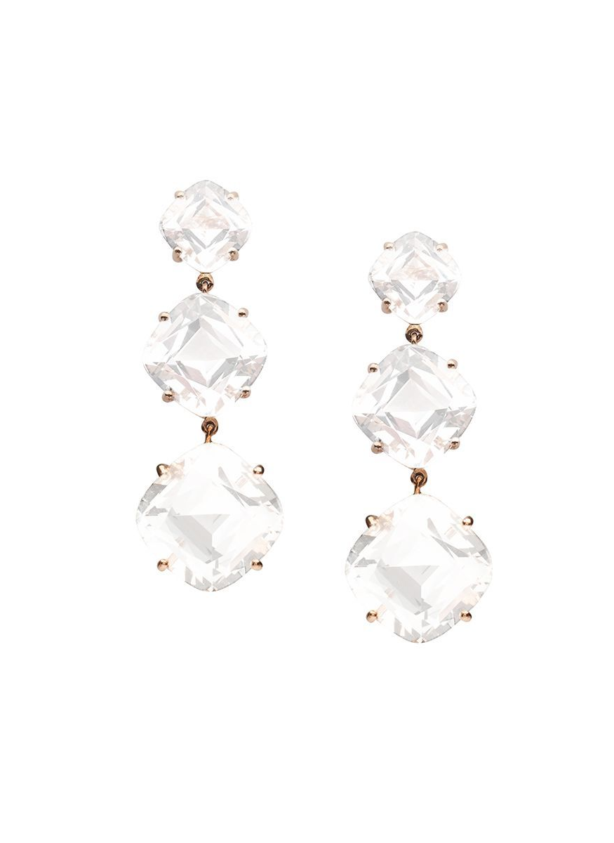 Gossip 3-Tier Moonquartz Earrings