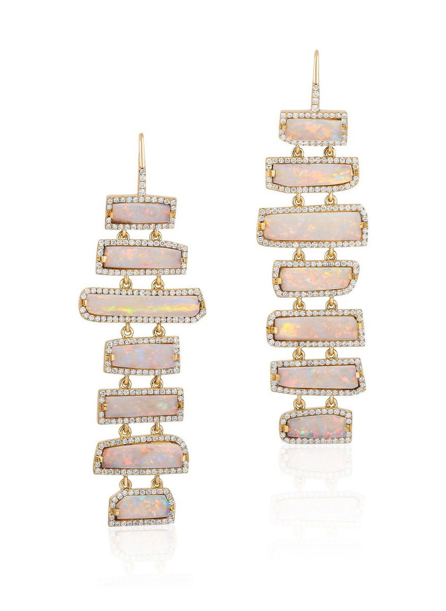 Opal Ladder Earrings