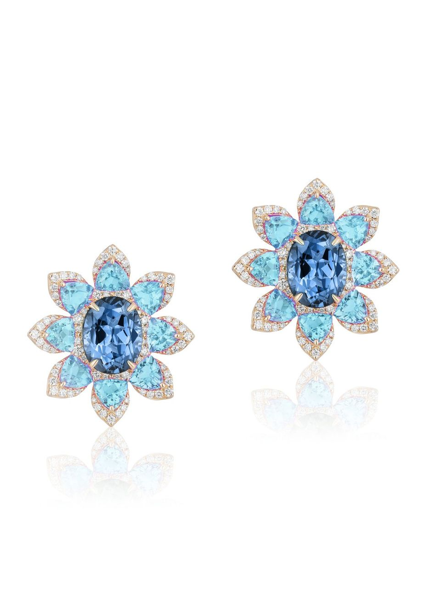 Tanzanite and Aquamarine Earrings
