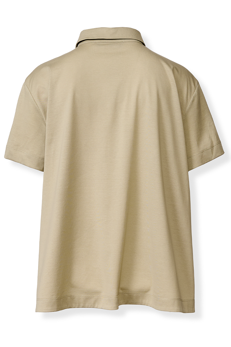 Short Sleeve Flared Polo