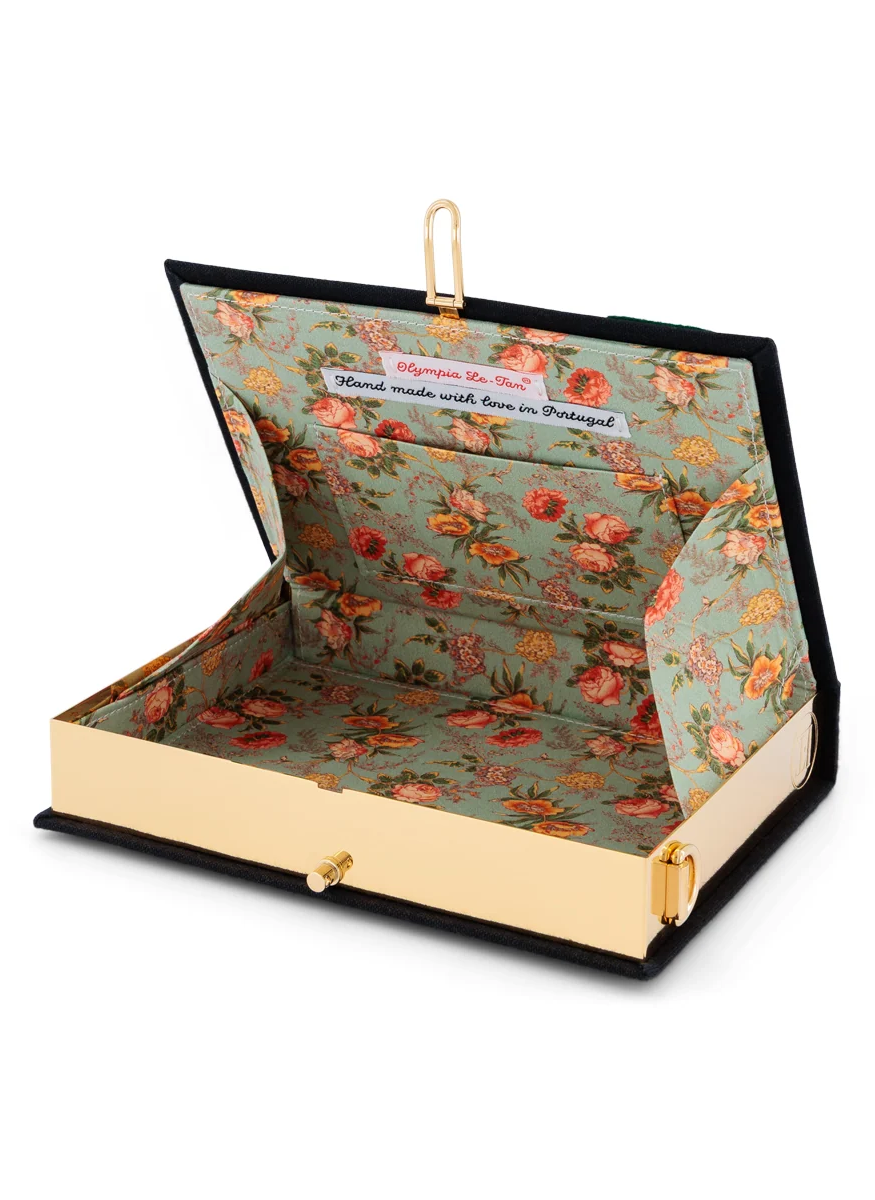 'For The Love Of Champagne' Book Clutch with Strap - Olympia Le-Tan