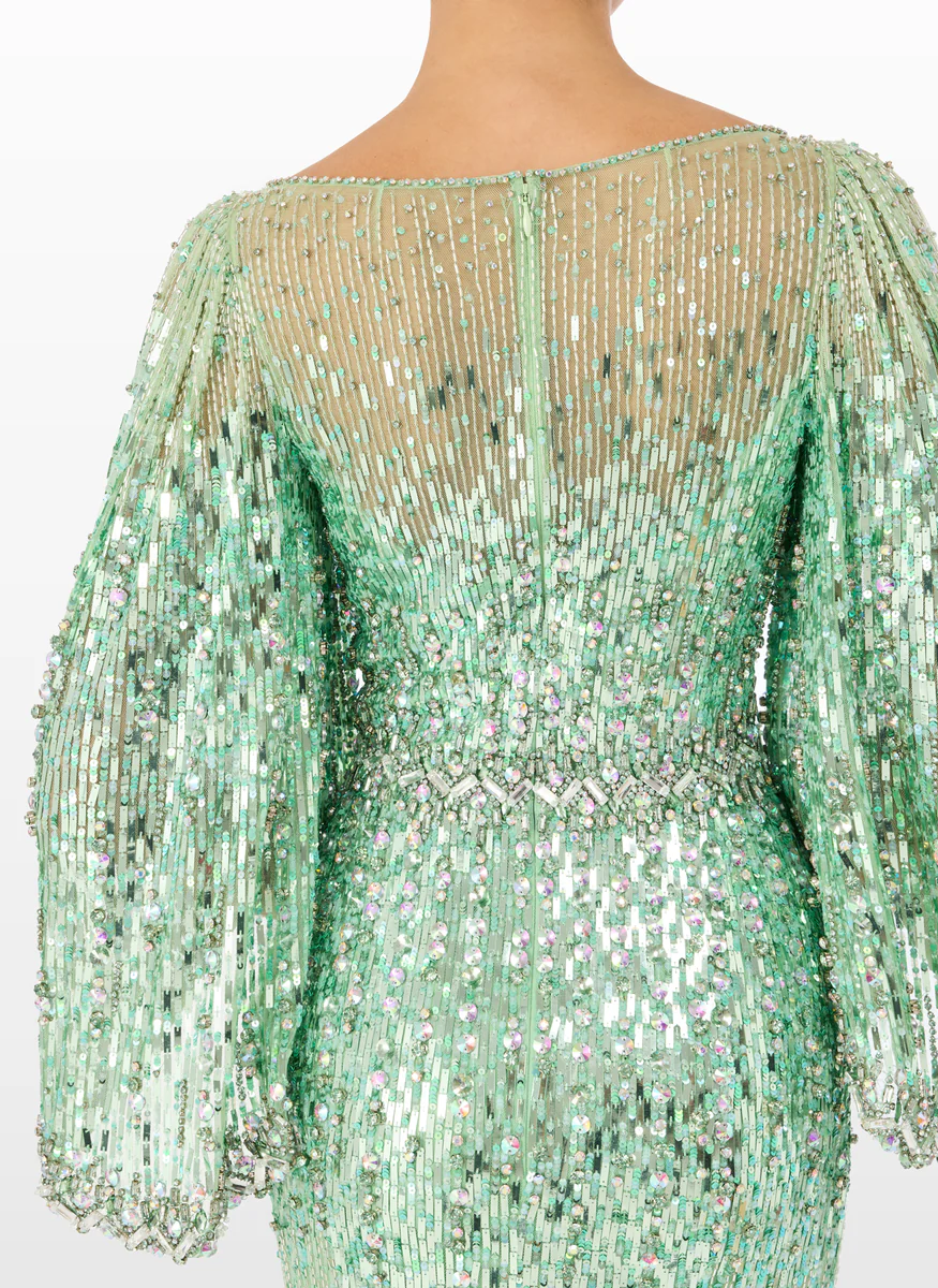 Ines Floor-Length Sequin Gown - Jenny Packham