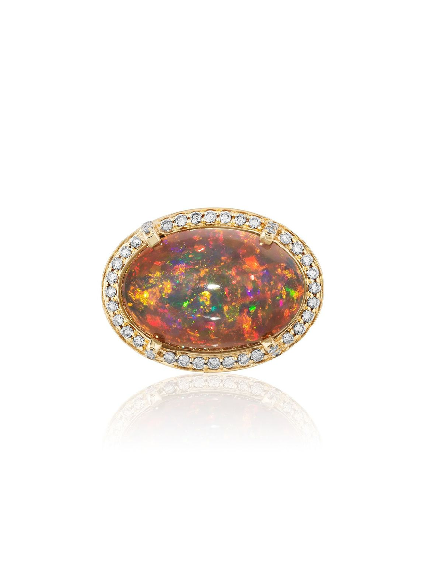 Black Opal Ring - Goshwara