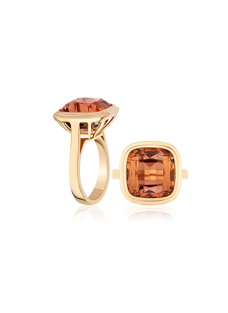 Cushion Tourmaline Ring