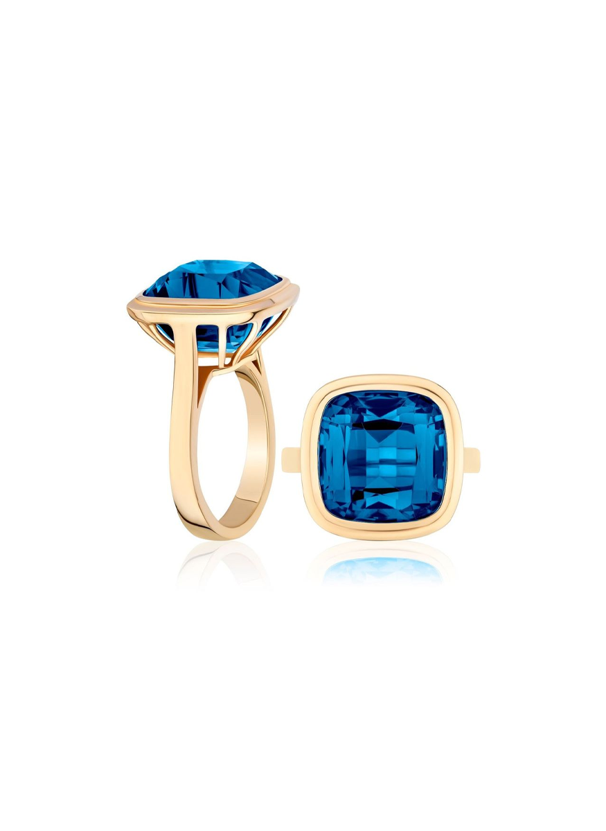 Manhattan London Blue Topaz Ring