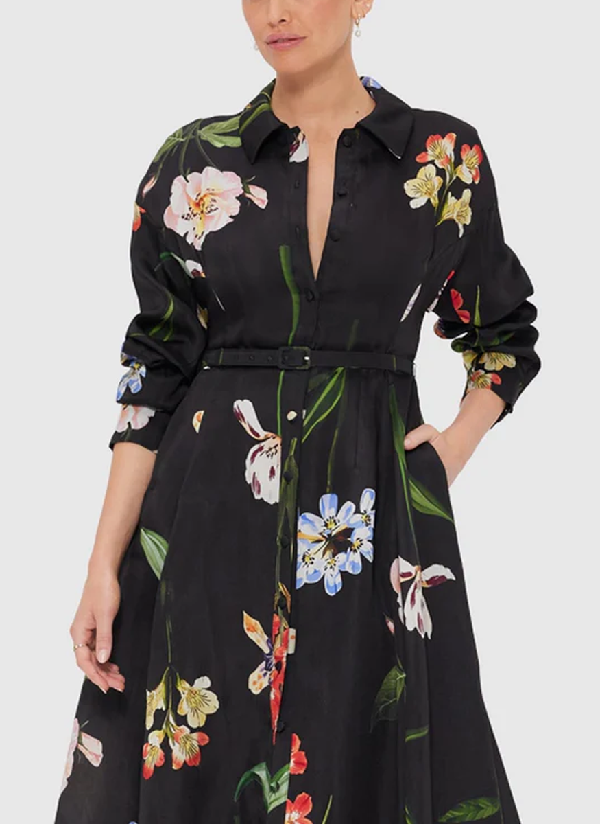 Josephine Silk Gown - Leo Lin