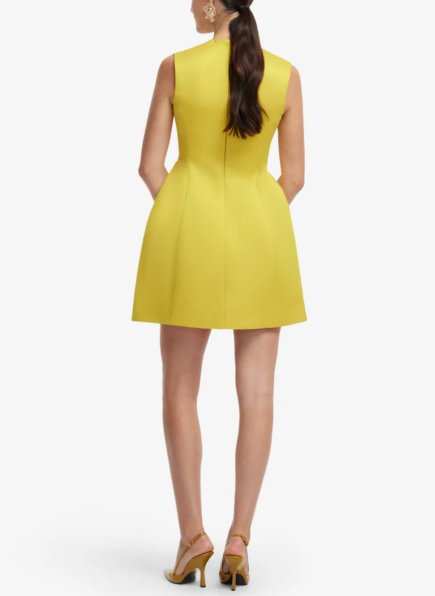 Bree V Neck Embroidery Mini Dress - Leo Lin