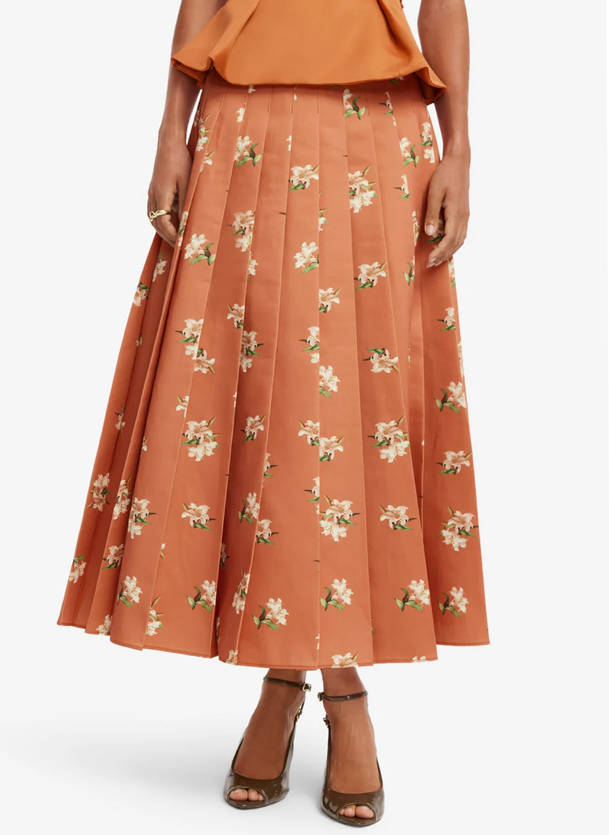 June Pleated Maxi Skirt - Leo Lin