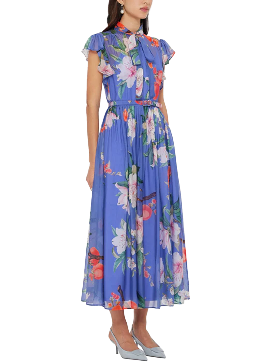 Grace Flutter Sleeve Dress - Leo Lin