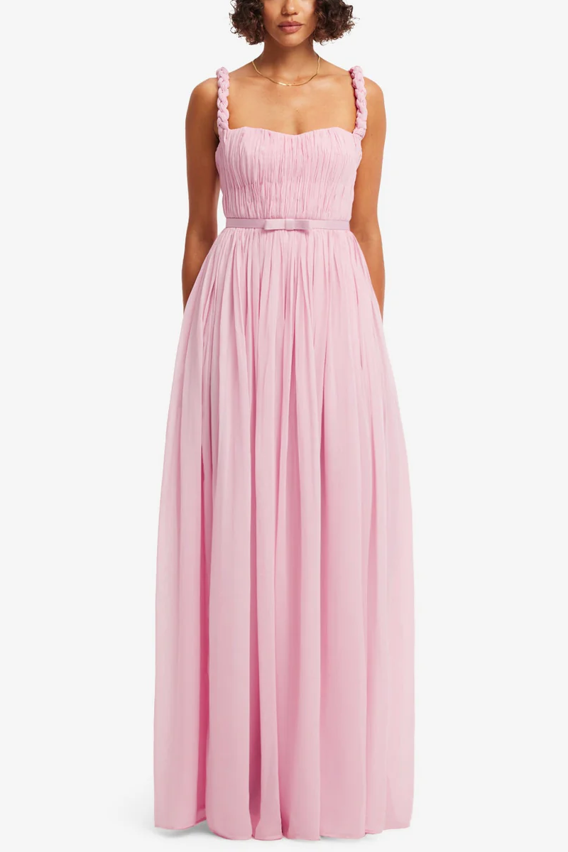 Angelina Ruffled Floor Length Maxi Dress