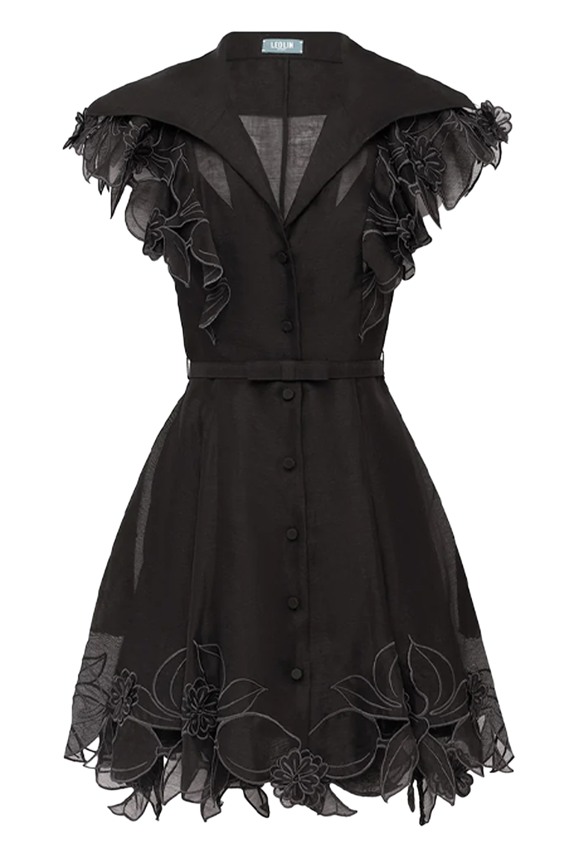 ebony mini dress black The Amira main image 0