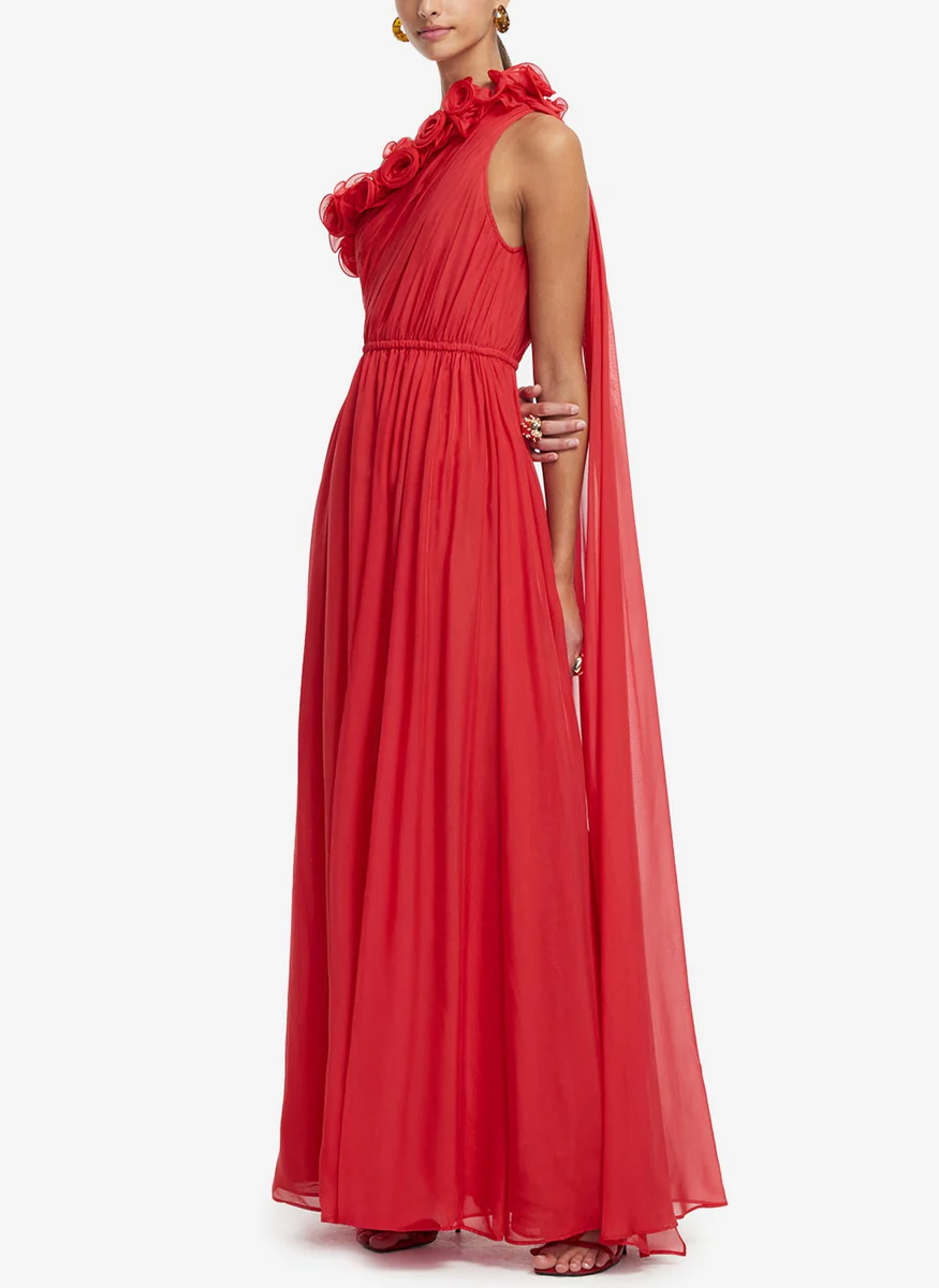 Jenni One Shoulder Maxi Dress - Leo Lin