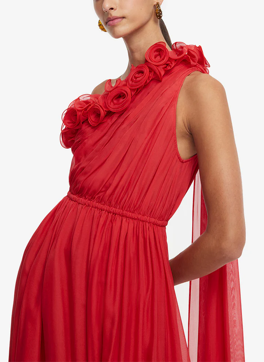 Jenni One Shoulder Maxi Dress - Leo Lin