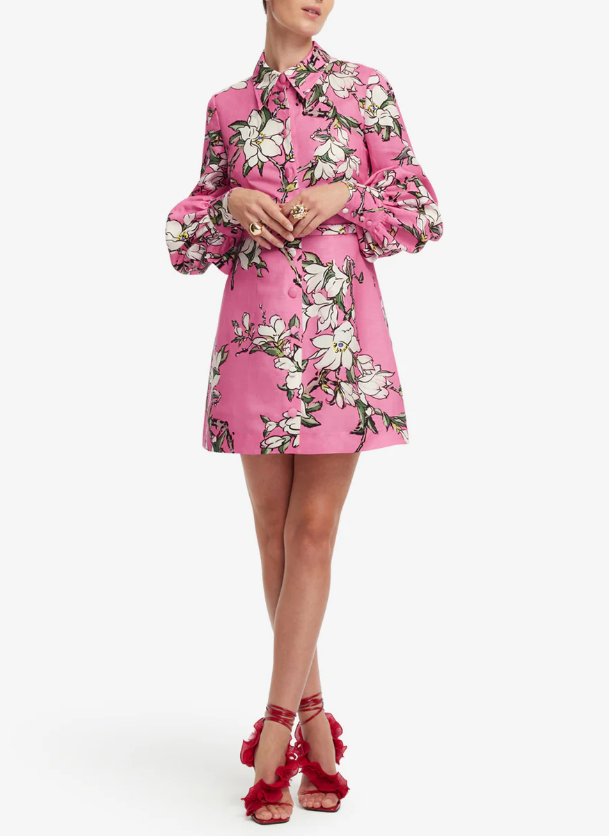 Luminous Linen Mini Dress