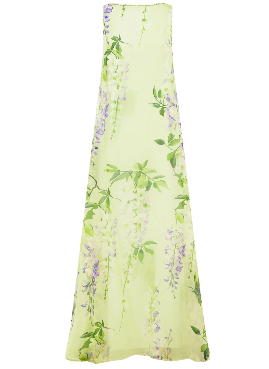 Yumei Embellished Open Back Gown