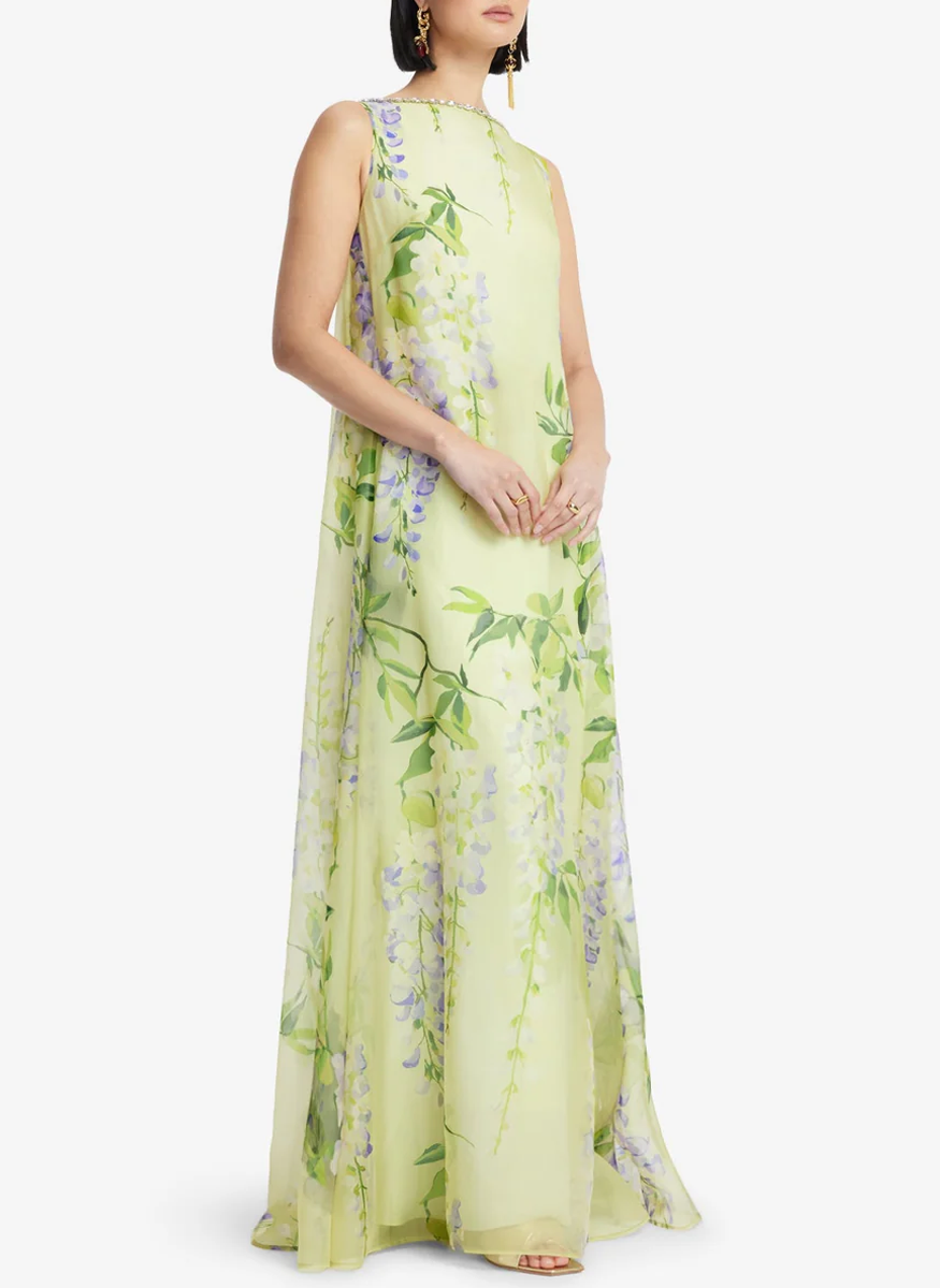 Yumei Embellished Open Back Gown - Leo Lin