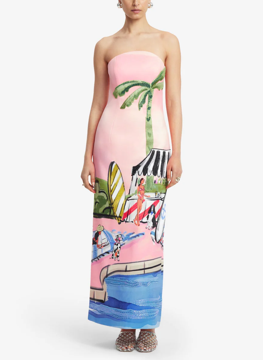 Ava Bustier Maxi Dress