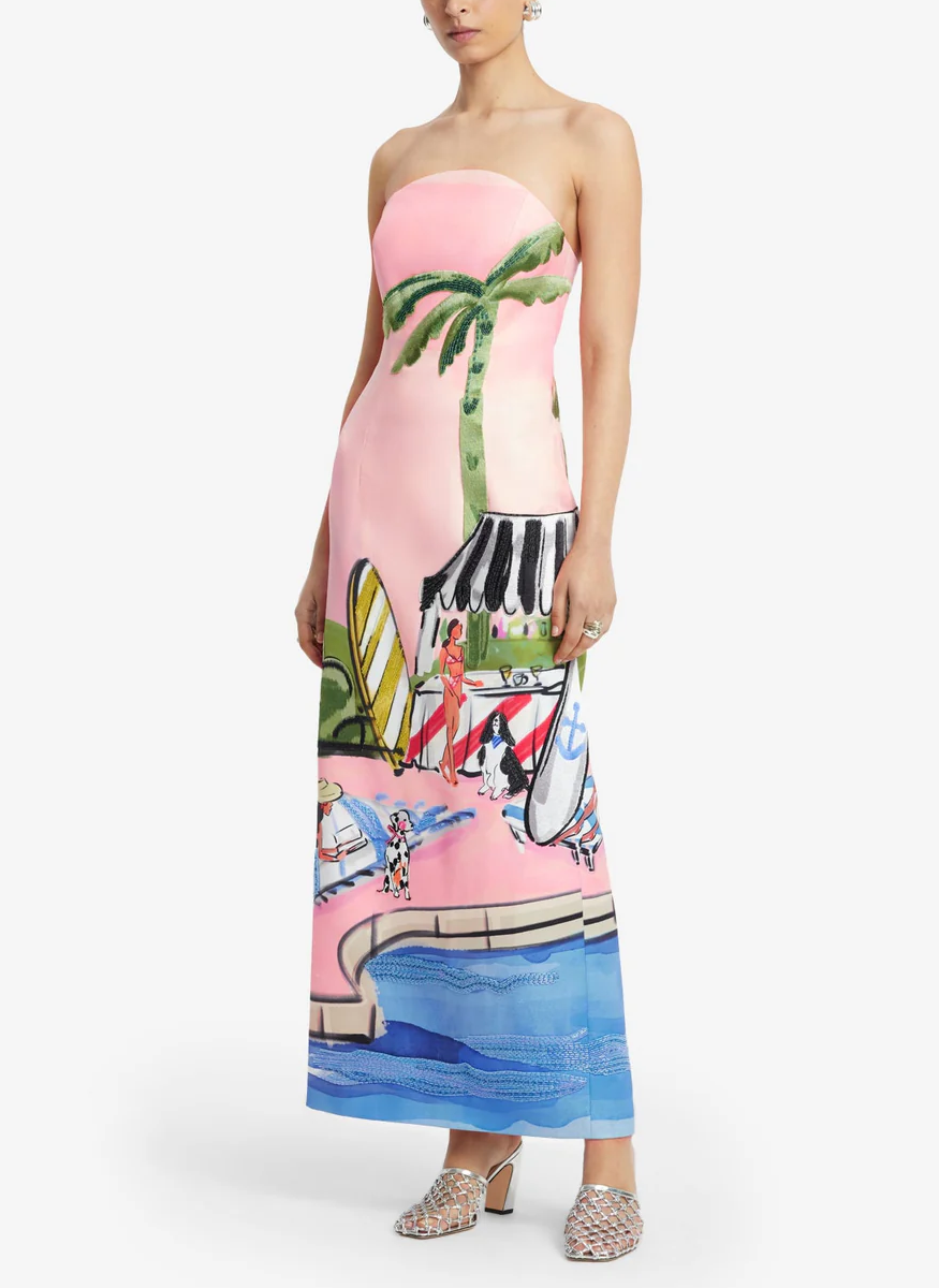 Ava Bustier Maxi Dress - Leo Lin