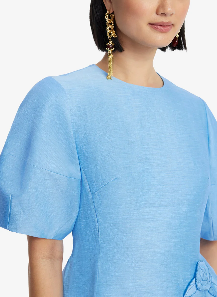 Simona Appliqué Mini Dress - Leo Lin