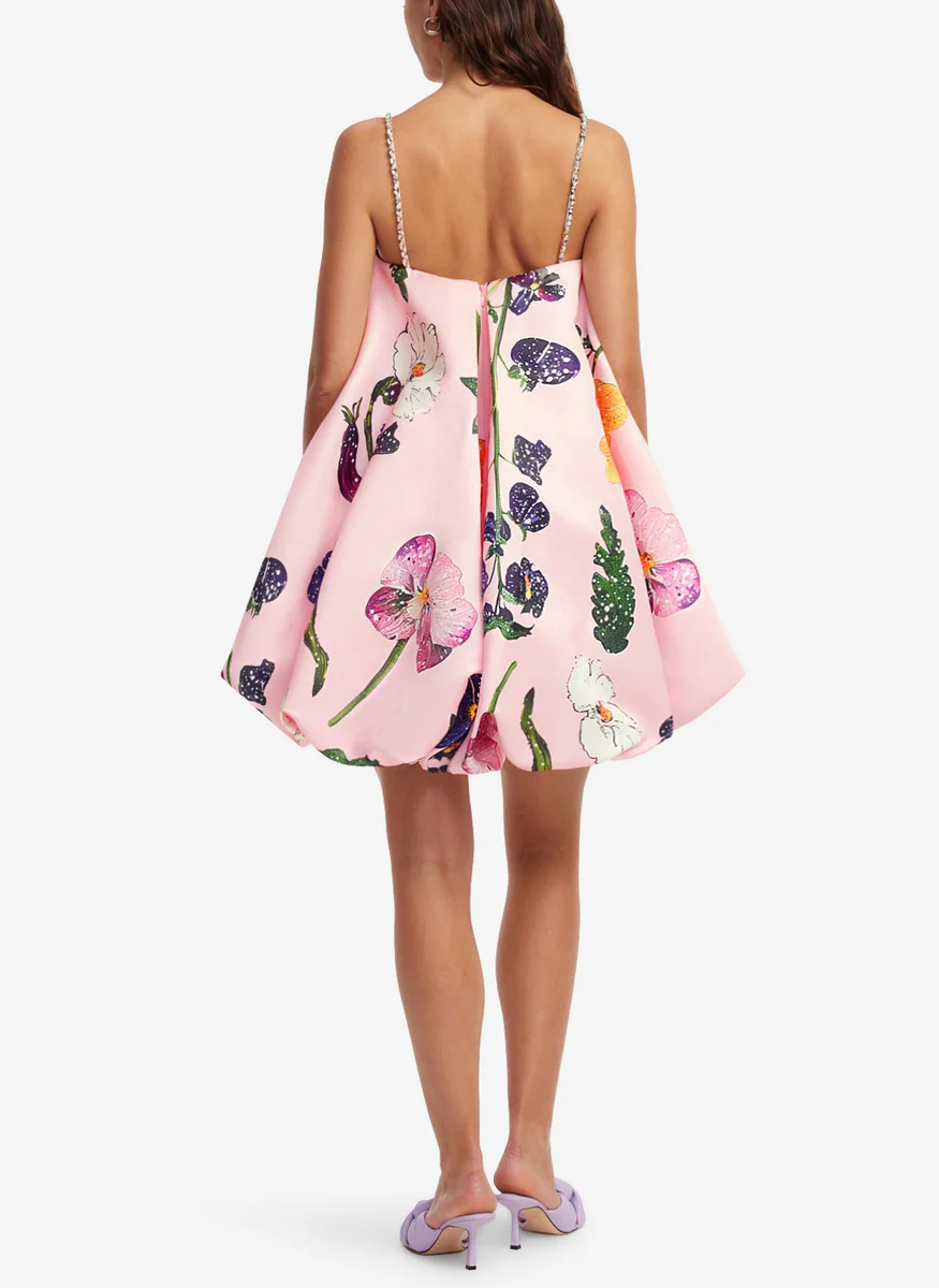 Patsy Embellished Puff Mini Dress - Leo Lin