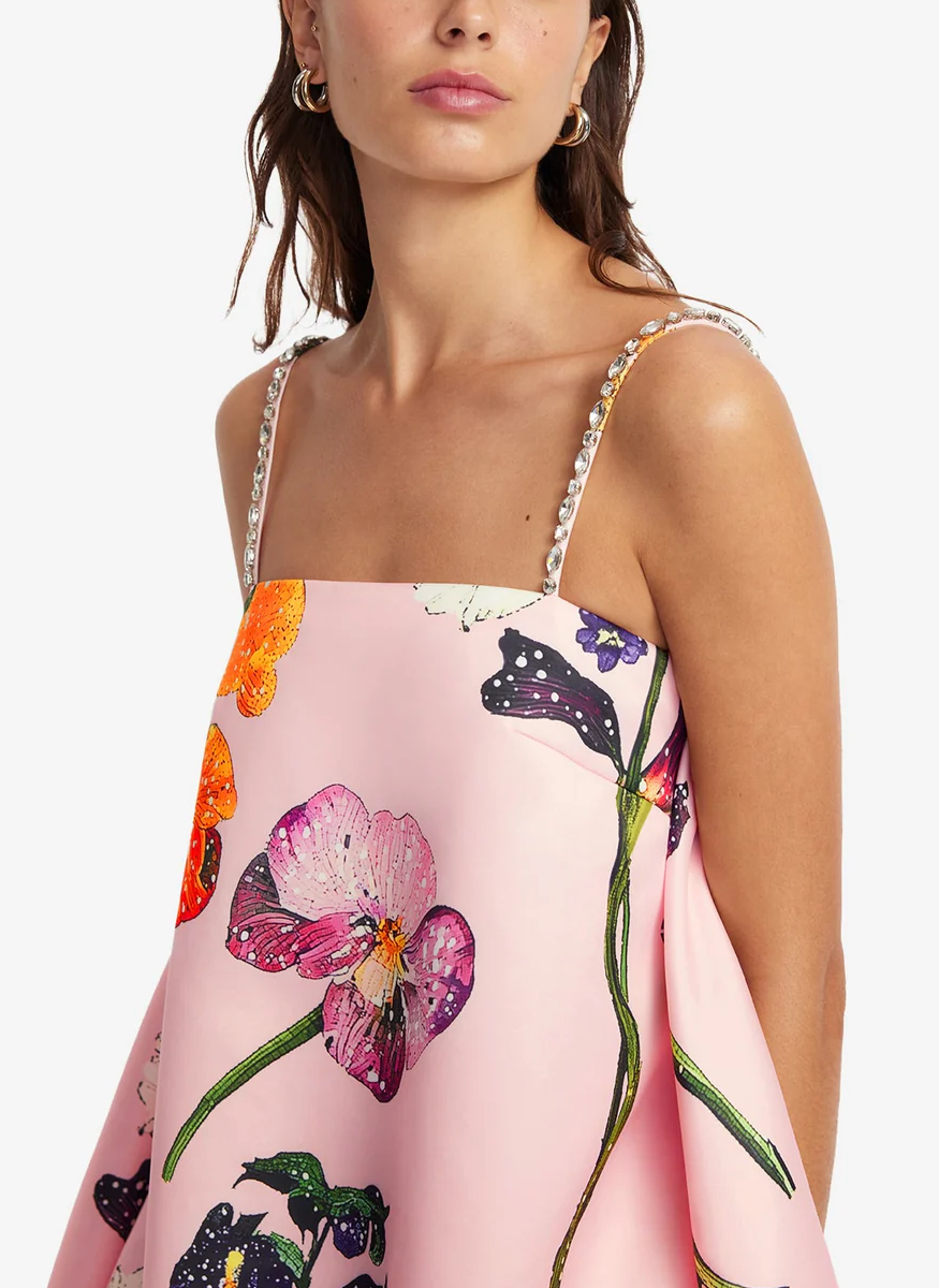 Patsy Embellished Puff Mini Dress - Leo Lin