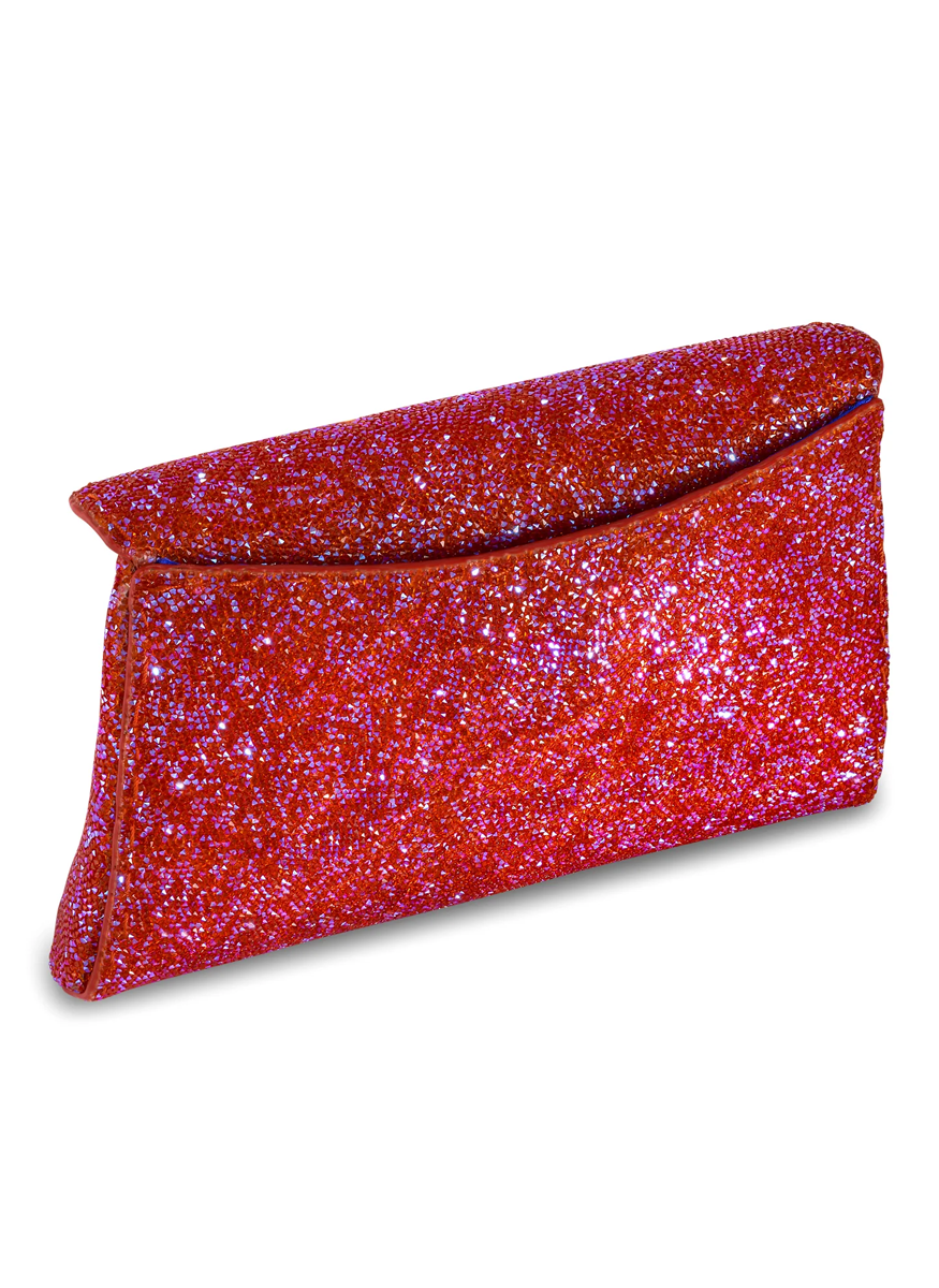 Lee Small Swarovski Rock Crystal Clutch in Iridescent Koi - Tyler Ellis