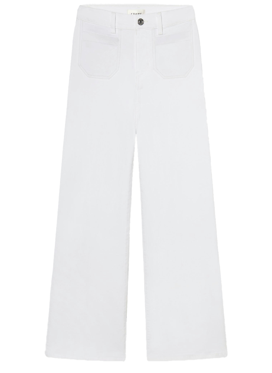 Le Slim Palazzo Modernist Pocket in White